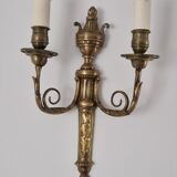 Louis XVI style bronze wall lamp