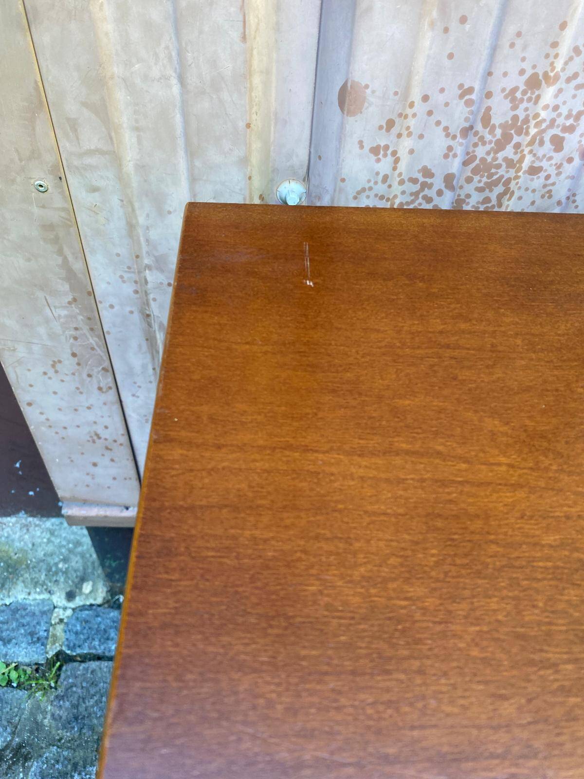 Louis Philippe vintage wooden chest of drawers from the 1970s.