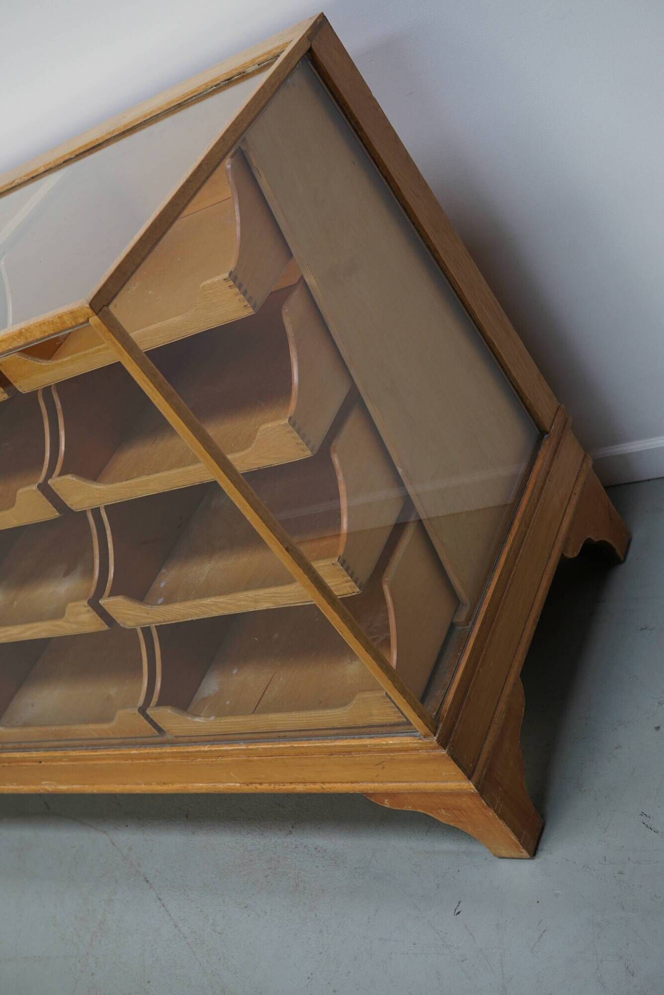 Antique Shop Counter in English Beech, circa 1920-1930
