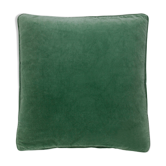 Coussin en velours 50x50cm couleur vert profond