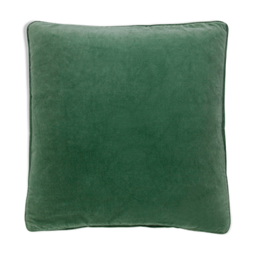 Coussin en velours 50x50cm couleur vert profond