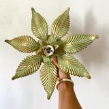 Wall lamp, vintage ceiling lamp leaves