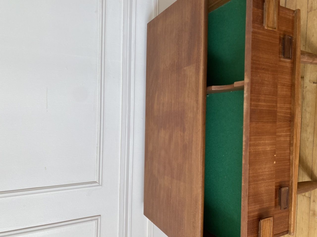 Scandinavian style chest of drawers in vintage teak