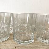 Verres à whisky, verres à eau dépareillés