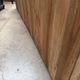 Large workshop furniture transformed into a TV unit.