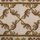 Tapis beige crème point d’aiguille55x110cm