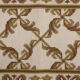 Tapis beige crème point d’aiguille55x110cm