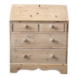 English chest of drawers topped with a sloping secretary