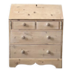 Commode anglaise surmontée d’un secrétaire à pente