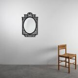 Art Deco Wrought Iron Mirror, France, 1925