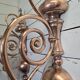19th century copper wall lights (large models)