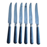 Set of 6 knives in bakelite and forged steel