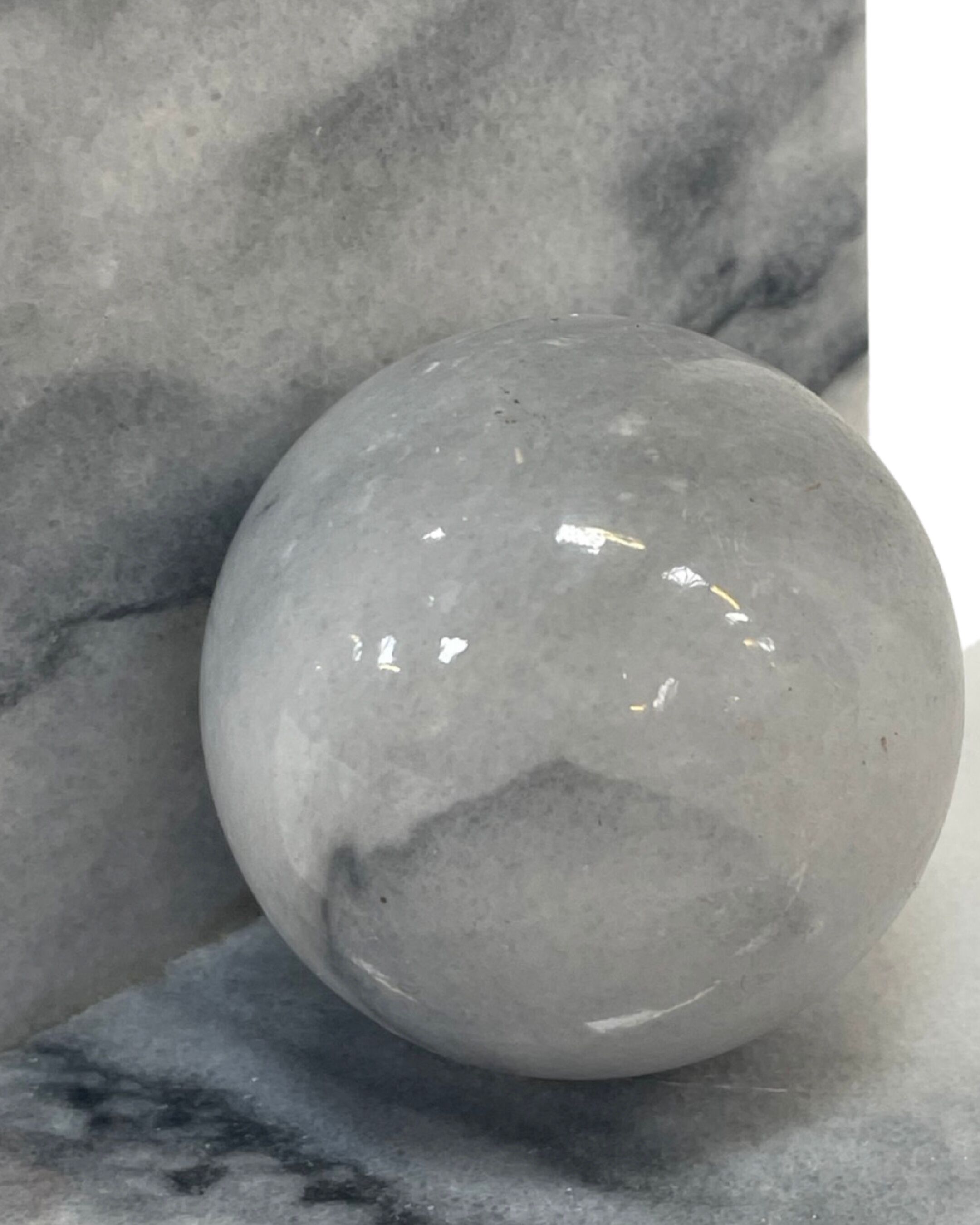 Vintage bookends marble 80s design bookend