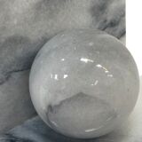 Vintage bookends marble 80s design bookend