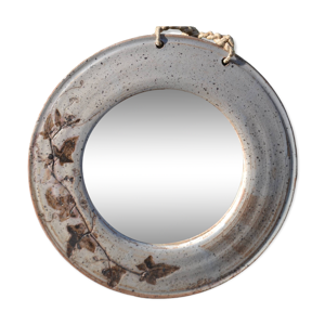 Miroir rond en céramique