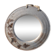 Round ceramic mirror signed