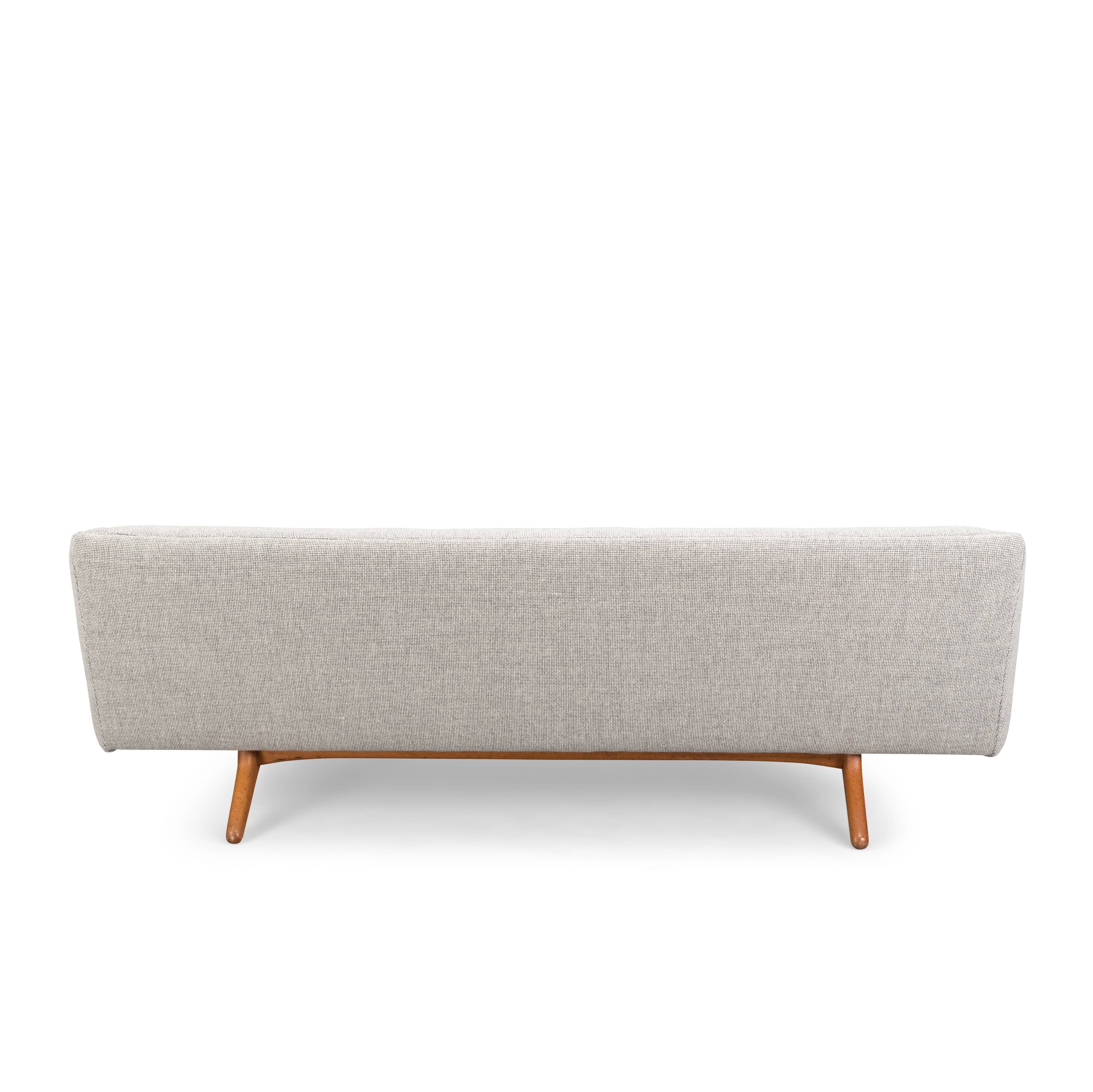 Danish midcentury modern ML-90 reupholstered sofa by Illum Wikkelsø for Michael Laursen, 1960s