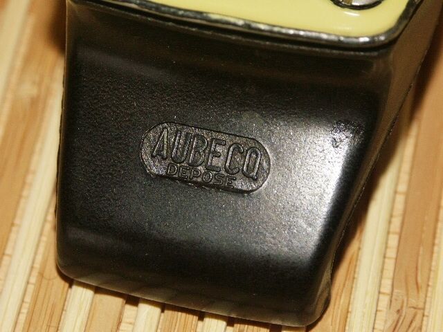 Plate round aubecq ø18 enamelled steel vintage 60