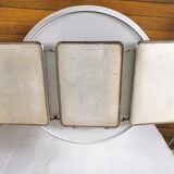 Miroir triptyque de barbier design années 50/60