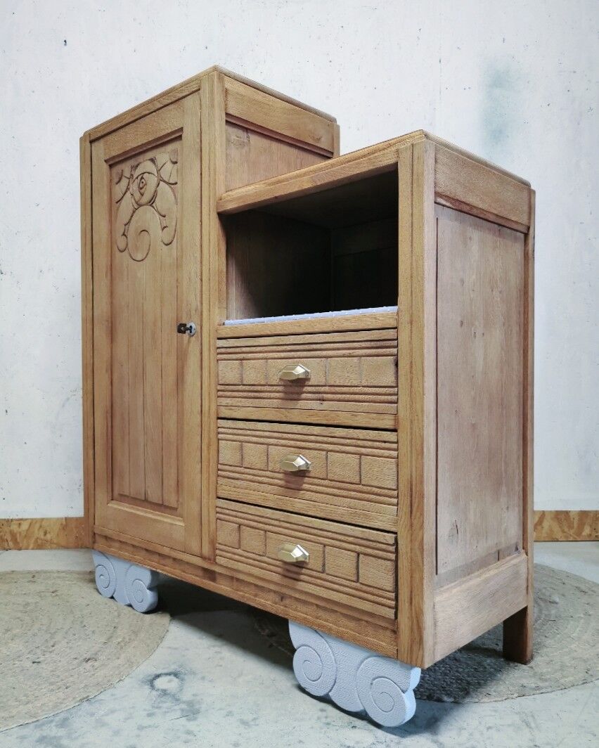 Asymmetrical art deco cabinet