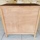 Vintage walnut chest of drawers, splayed legs, circa 1950s.