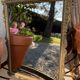 Antique bronze mirror