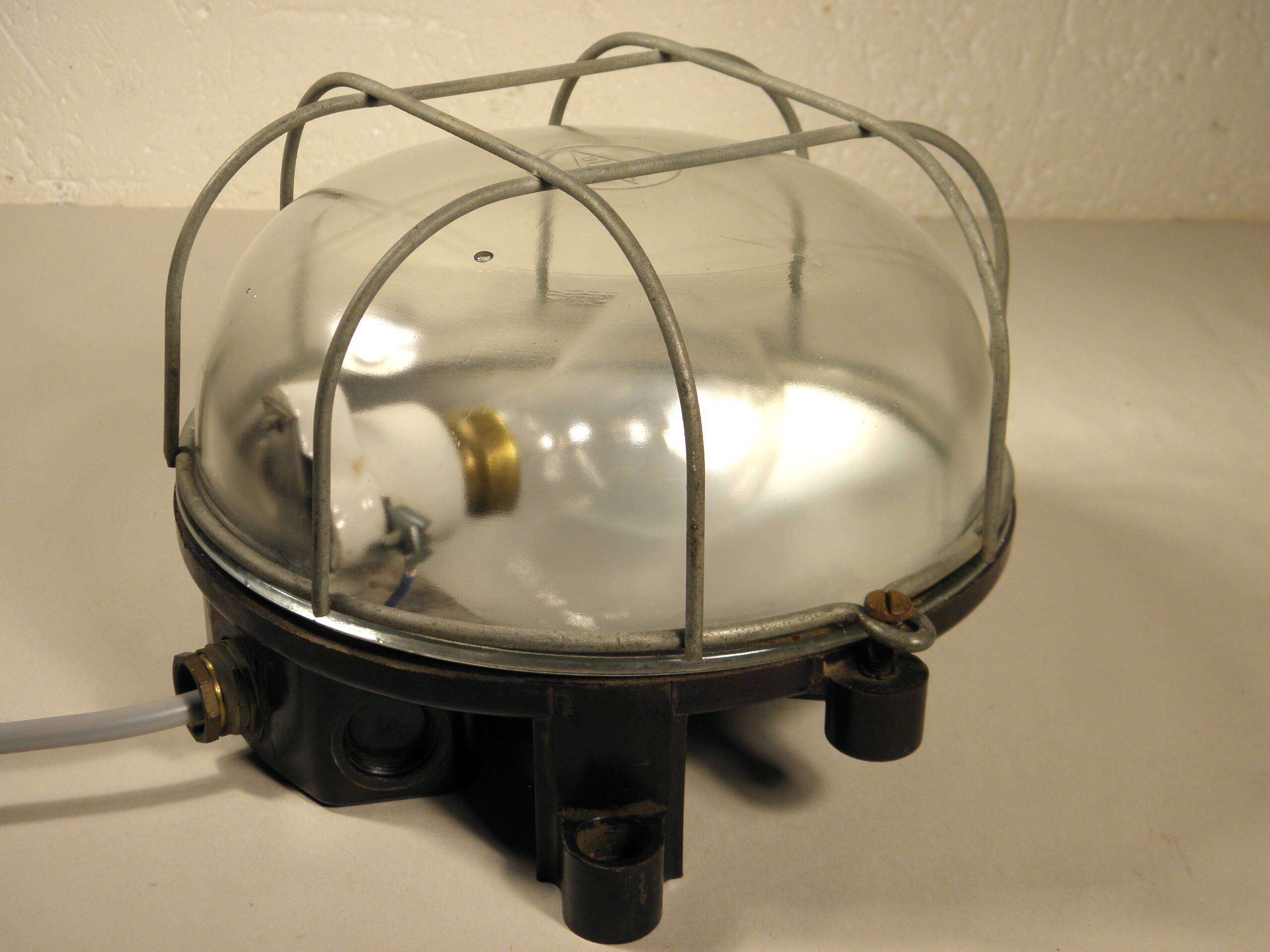 50s porthole wall light
