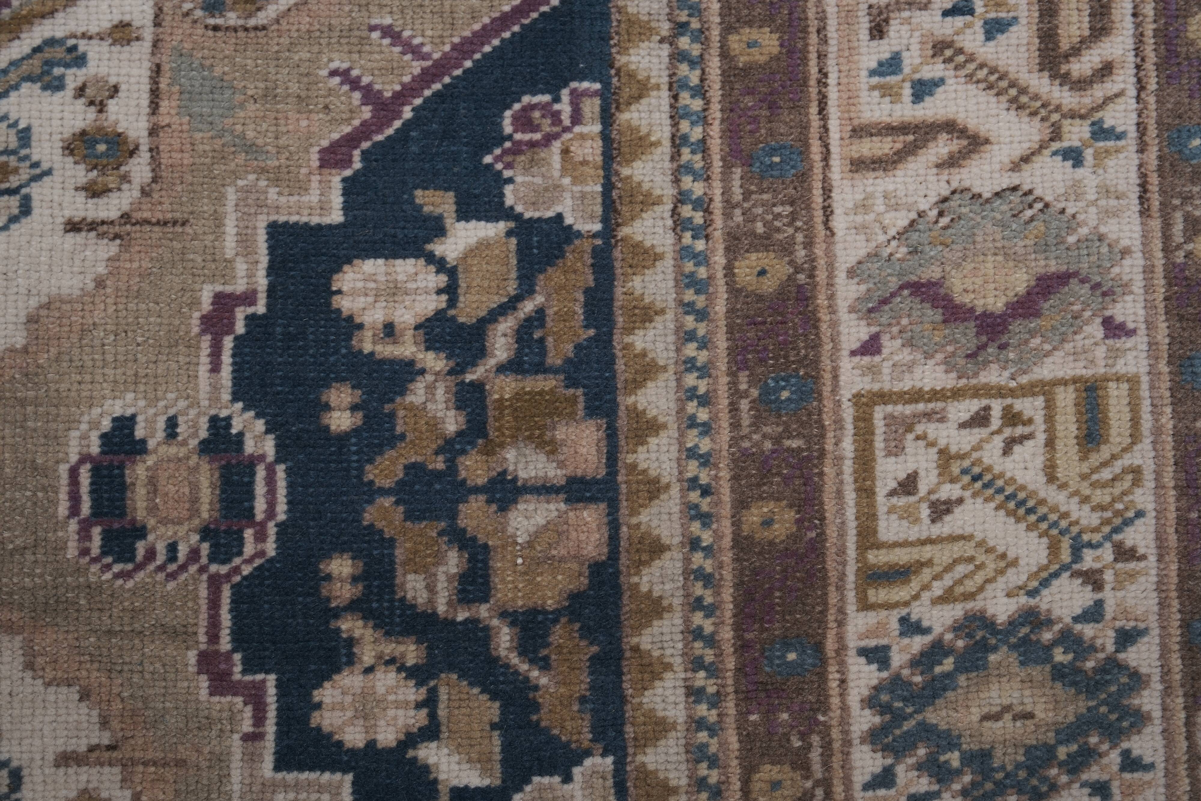 Vintage Turkish Oushak Rug Handwoven 91x156 cm