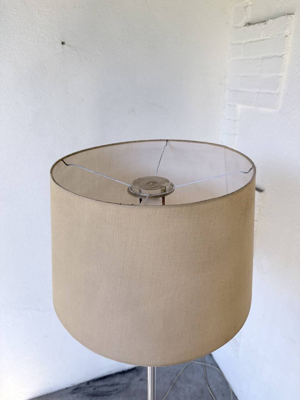 1970s chrome tripod floor lamp Richard
