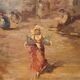 Oil painting on canvas by Salvatore Balsamo (Naples 1894-1922)