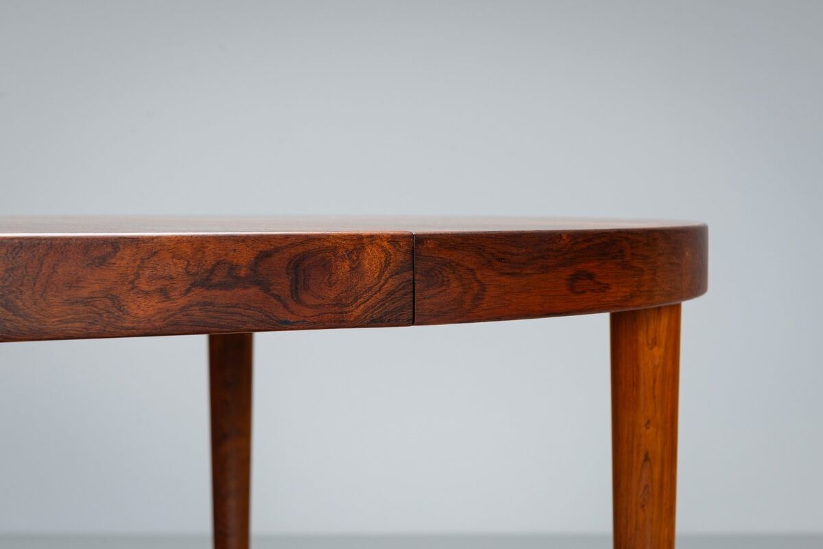 Kai Kristiansen dining table in rosewood Villy Schou Andersen Denmark 1960
