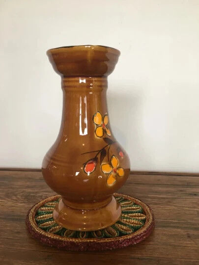 Pitcher, vintage glazed stoneware decanter