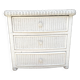 80s rattan chest of drawers