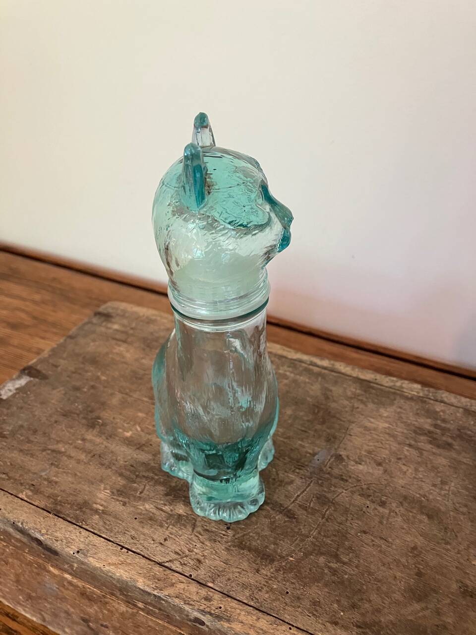 Vintage cat-shaped carafe made in Italy