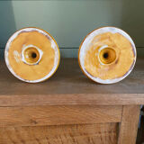Pair of ceramic candle holders from Biot