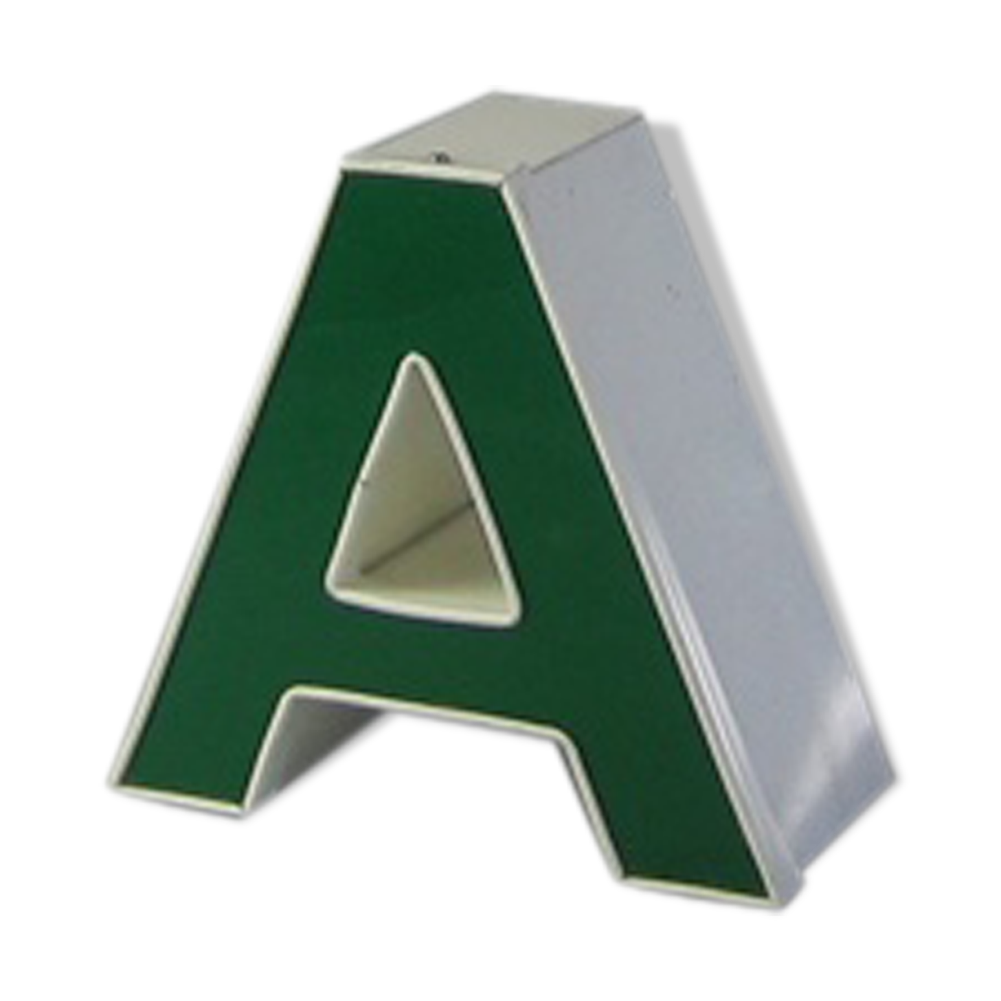 Letter A green