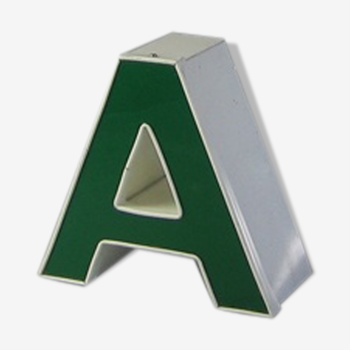 Letter A green