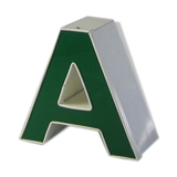 Lettre A vert