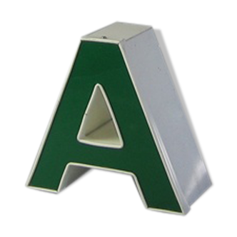 Lettre A vert