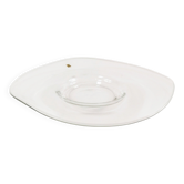 Large glass fruit platter Erwin Eisch, Germany 1960s