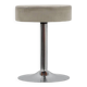 Vintage Mid-century design stool in chrome with white leather seat, 1970s