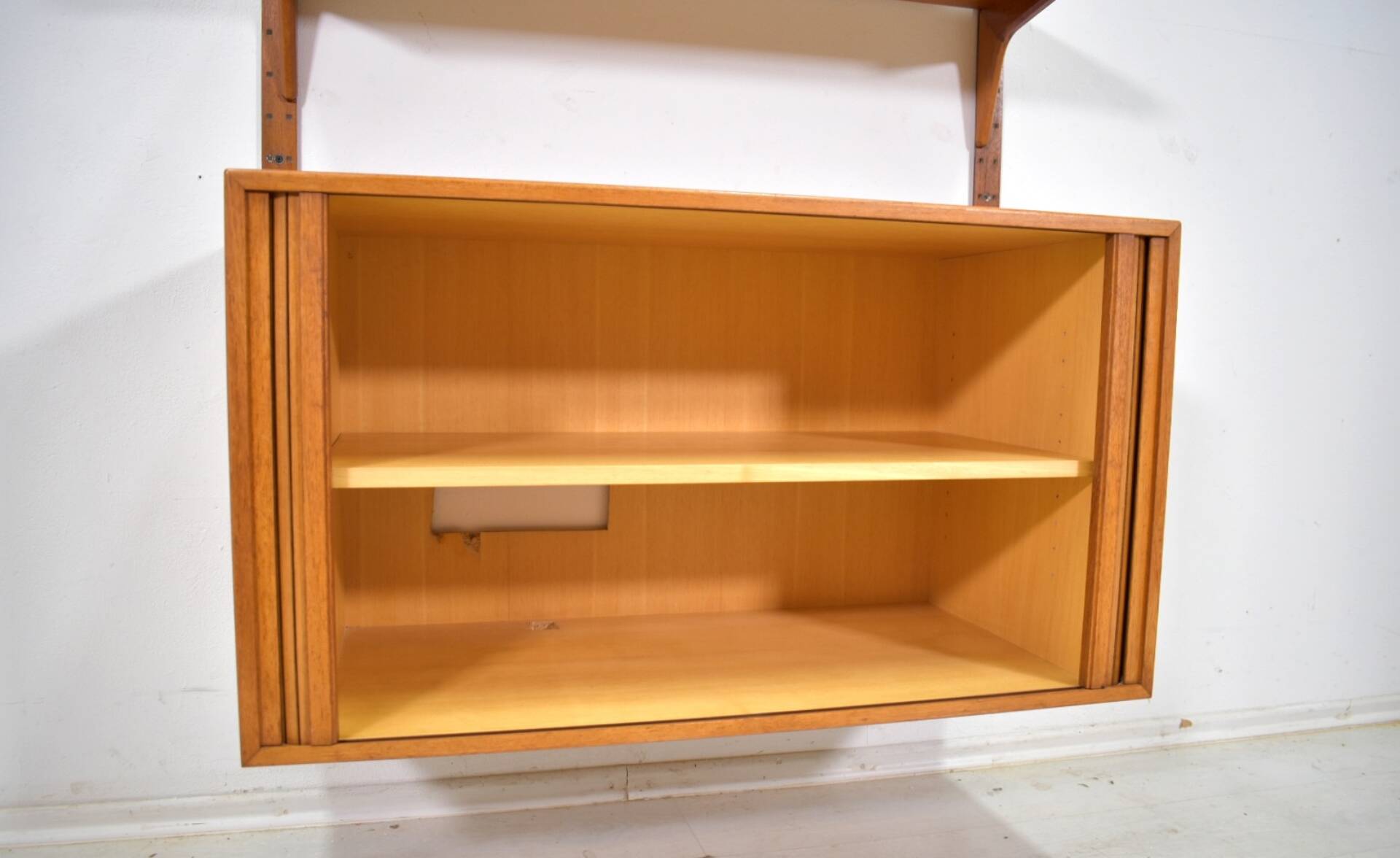 Teak modular shelving unit by HG Furniture 1960s Danish Vintage