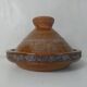 Ancien tajine en terre cuite vernissée