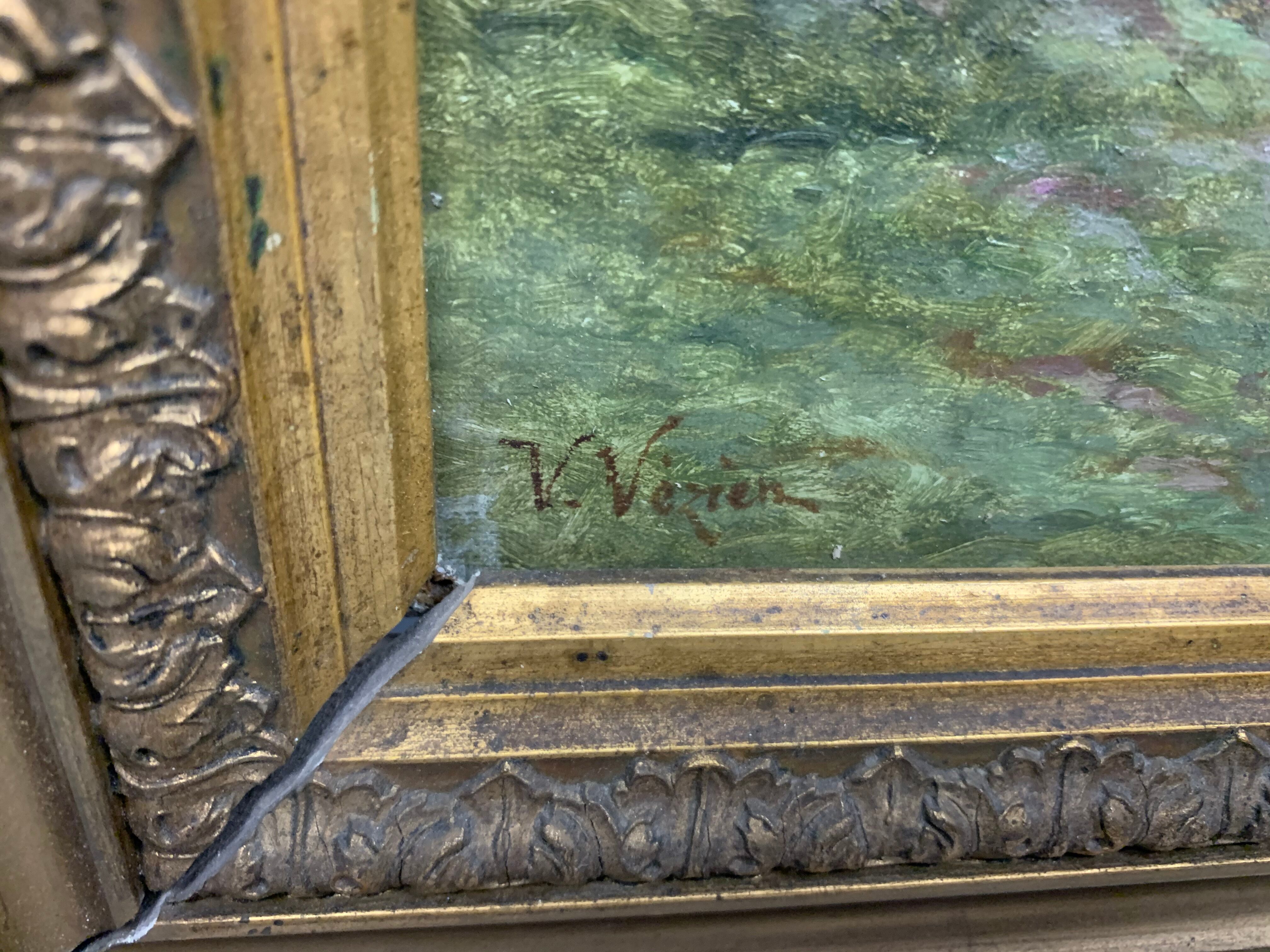 Oil on canvas by V Vezien