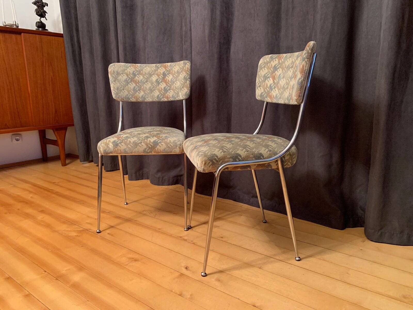 Set of vintage Italian chairs, 1950s