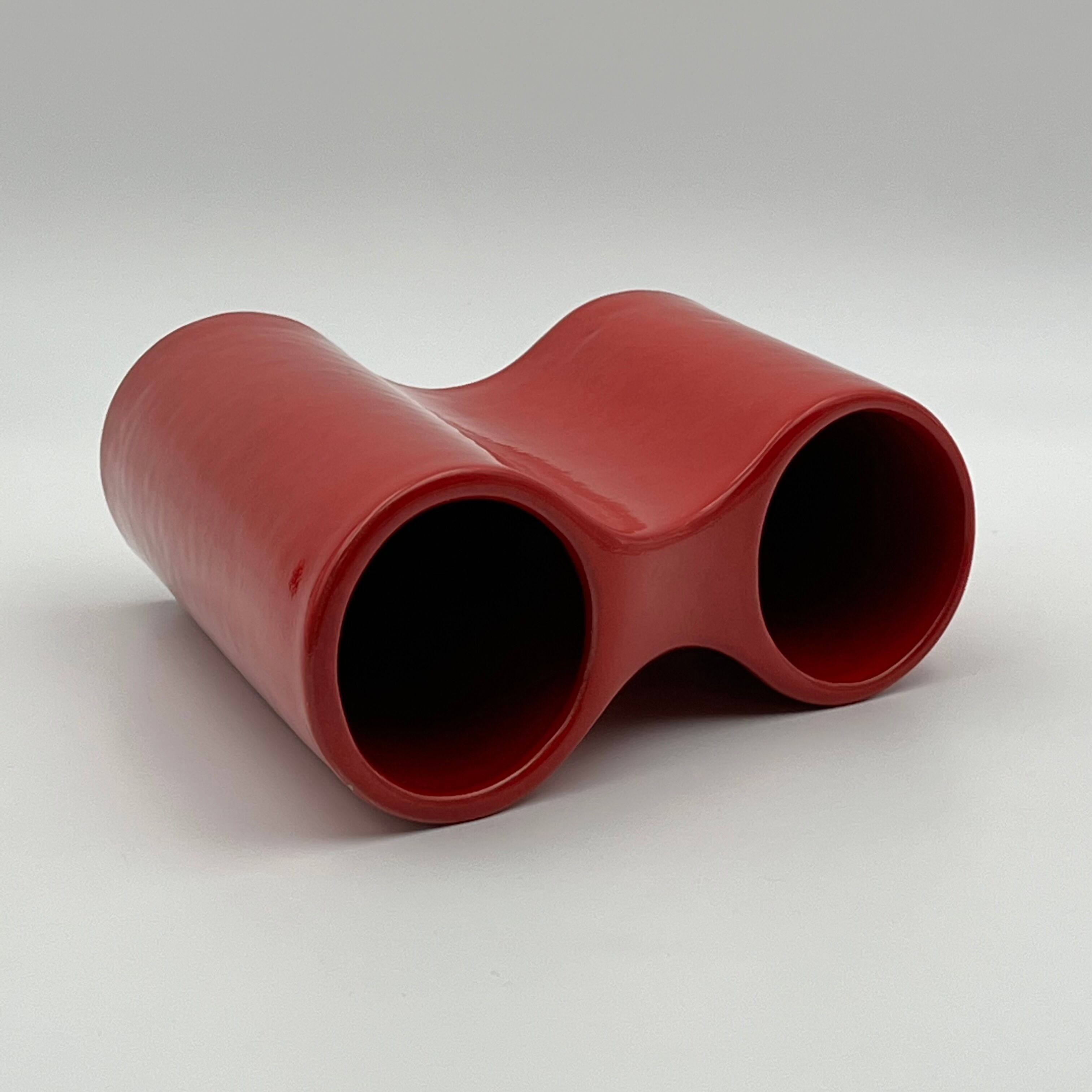 Vintage ceramic vase Gabbianelli style - mid century vase - 70s design