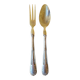 Silver-plated salad servers