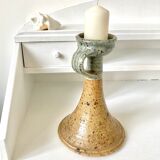 Stoneware candle holder Pierre Digan La Borne, 60s/70s