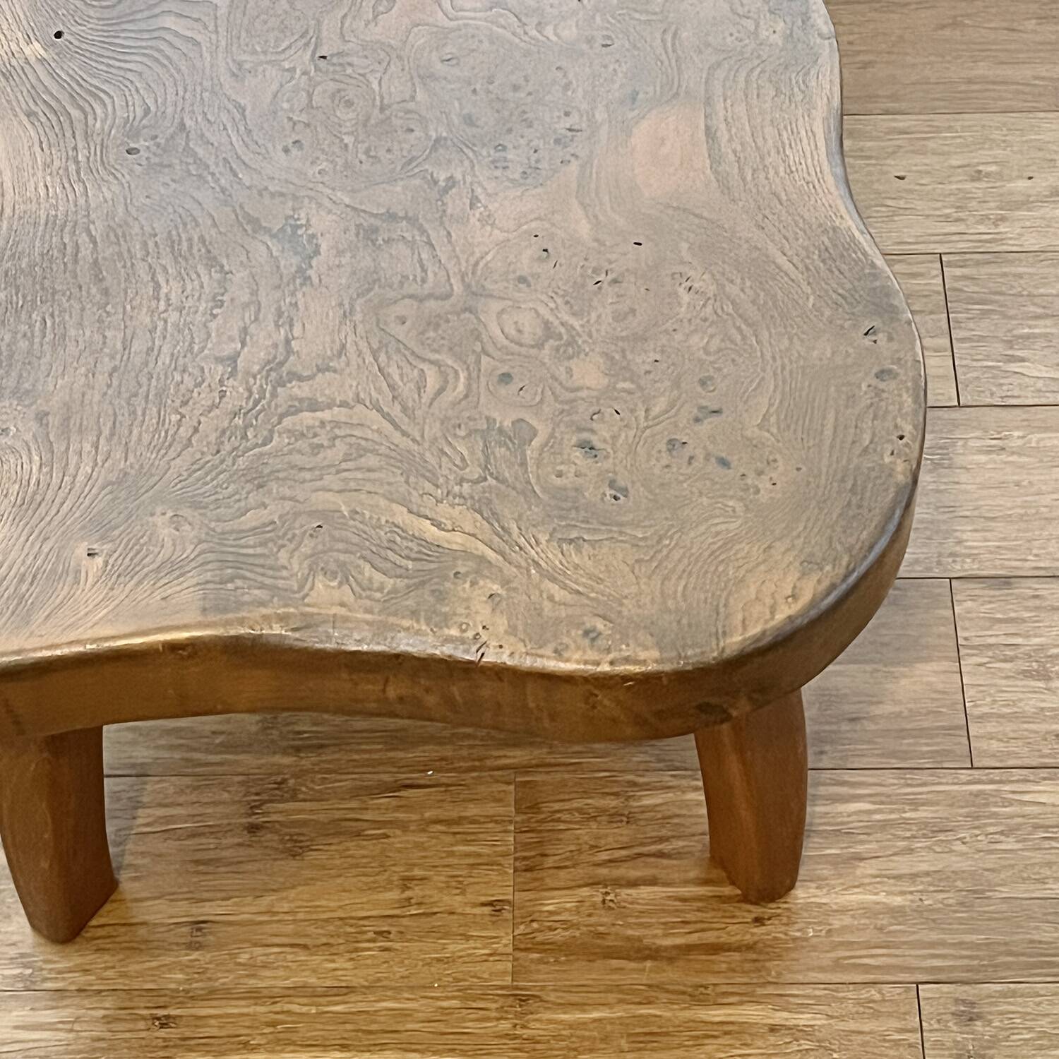 Coffee table with organic shapes