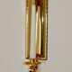 Pair Of Mid Century Style 24K Swedish Brass Sconces by Scandia